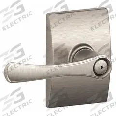 SCHLAGE RESIDENTIAL Door Lockset: Privacy Lever Locksets, Nickel (MPN F40 VLA 619 CEN). Key specifications — Ligature Resistance: Not Ligature-Resistant; Brand: SCHLAGE RESIDENTIAL; Lockset Function ANSI Code: F76; Visual Indicator Message: No Message; Lockset Style: Avila; ADA Compliant: No; Finish: Satin Nickel-Plated, Clear Coated : Brass.