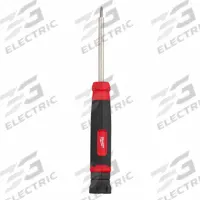 MILWAUKEE Multi-Bit Screwdriver: Hex/Nut Driver/Phillips/Slotted/Torx Tip, 13 Tips, 8 in Overall Lg (MPN 48-22-2934). Key specifications — attr1205339: T10 (Torx Security); attr1205303: MILWAUKEE.