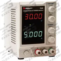 TRIPLETT DC Power Supply: Digital DC, Included, 8.3 in H x 4.1 in W x 6.1 in D, 2 Displays, NIST (MPN PS305-NIST). Key specifications — Line Regulation Current: Less Than 0.1% + 3 mA; Load Regulation Voltage: Less Than 0.01% + 5 mV; Calibration Certificate Type: NIST; Manufacturer Part Number: PS305-NIST; Brand: TRIPLETT; Includes: AC Power Cord; Line Regulation Voltage: Less Than 0.01% + 3mV; Load Regulation Current: Less Than 0.1% + 10mA.