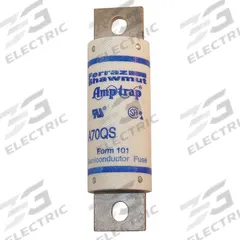 Semiconductor Fuse: A70Q Series, Fast-Acting, 150 A, 700 V AC, 650 V DC DC Volt Rating (MPN A70Q150-4). Key specifications — Series: A70Q; Brand: MERSEN; Voltage Type: AC/DC.