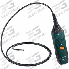 EXTECH Video Borescope: 1280 x 720, 5 ft Shaft Lg, 0.22 in Shaft Dia, 5.5 mm Camera Dia, No Display (MPN BR450W-D). Key specifications — Brand: EXTECH; Camera Pixel Resolution: 1280 x 720; Includes: Micro USB Cable; Includes Probe: Camera Probe Included; Display Portability: Detachable; Camera Probe: Included.