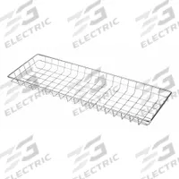 MARLIN STEEL WIRE PRODUCTS Storage Basket: Material Handling Basket, Steel, Chrome-Plated, Silver (MPN 126-12)