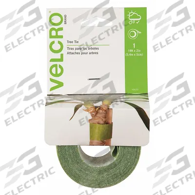 VELCRO BRAND Strap Roll: Strap Roll, Hook-and-Loop, 2 in Overall Wd, 75 ft Overall Lg - Agricultural Back-to-Back Hook & Loop Rolls