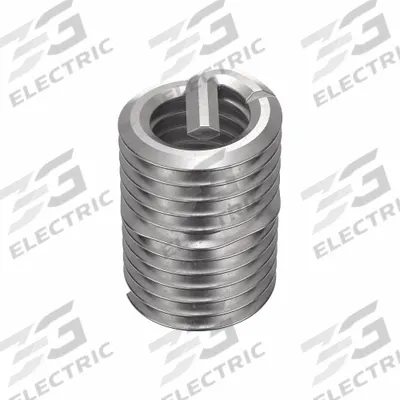 HELI-COIL Helical Insert: Tanged Tang Style, Free-Running, M5-0.80 Thread Size, Plain - Free-Running Tanged Helical Inserts