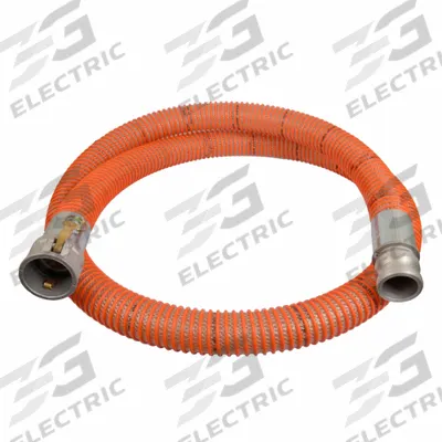 CONTINENTAL Suction and Discharge Hose: 1 1/2 in Hose Inside Dia., 110 psi, Clear/Orange - PVC Water Suction & Discharge Hose Assemblies with Synthetic Braid & PVC Helix Reinforcement