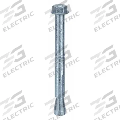 MKT FASTENING Wedge Anchor Stud: 141 mm Overall Lg, 15 mm Dia, M10 Thread Size, Steel - Steel Wedge Anchors