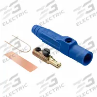 Single Pole Inline: Male, Blue, 600V AC/600V DC, 150 A, Single Set Screw Termination, 15 Series (MPN 15D21-UB). Key specifications — Gender: Male; Series: 15; Brand: LEVITON.