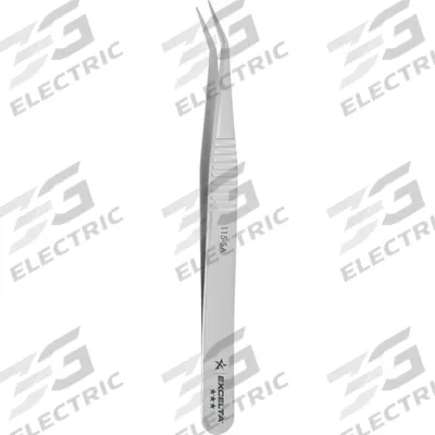 EXCELTA Tweezers: Stainless Steel, Cylinder - Small Parts Handling Tweezers