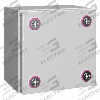 RITTAL Enclosure: Light Gray, Steel, 7 in x 7 in x 5 in, NEMA 1/12/3R/4 - Metallic Boxes