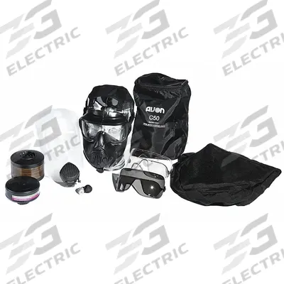AVON PROTECTION SYSTEMS Gas Mask: C50 First Responder, Accessories Carrier, Rubber, M Mask Size - Avon Protection Systems Tactical Gas Masks