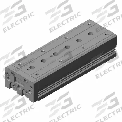 SMC Air Slide Table: 125 mm Stroke Lg, 25 mm Bore Dia, Mfr Part # MXS25-125 - Pneumatic Slide Tables