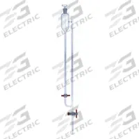 KIMBLE Straight Bore Buret with Side Reservoir: 5 mL, A, 815 mm, ±0.01 mL, 0.01 mL Inc (MPN 17132F-5). Key specifications — Closure Included: No; Tolerance: ±0.01 mL; Brand: KIMBLE; Body Material: Borosilicate Glass.