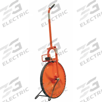 KESON Measuring Wheel: 99,999 ft Range, Adj Handle Handle, Solid Single Wheel - Mechanical Outdoor Measuring Wheels
