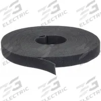 VELCRO BRAND Hook-and-Loop Cable Tie Roll: 75 ft Lg, 1.5 in Wd, 50 lb Tensile Strength, Black (MPN 189662). Key specifications — Color: Black; Material: Polypropylene; Brand: VELCRO BRAND.