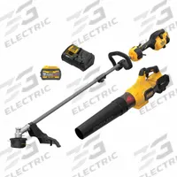 DEWALT Combination Kit: FLEXVOLT®, Blower and Trimmer, 125 mph Blower Max Air Speed, 9.0 Ah (MPN DCKO266X1). Key specifications — Battery Capacity: 9.0 Ah; Combo Type: Blower and Trimmer.