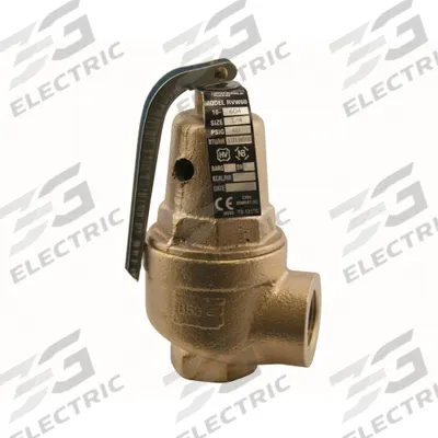 APOLLO Safety Relief Valve: FNPT x FNPT, 1 1/2 in x 1 1/2 in, Bronze - ASME Section IV Hot Water Pressure Relief Valves
