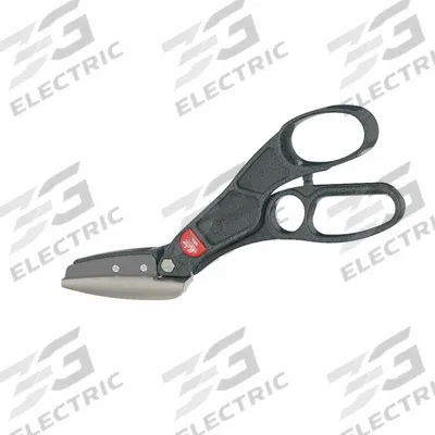 MALCO Aviation Snip: Left/Straight, 12 in Overall Lg, 3 in Cutting Lg, Aluminum - Aviation Snips