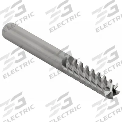 CLEVELAND Square End Mill: Carbide, 5 Flute, 5/16" Mill Dia, 1-1/4" LOC, 4" OAL (MPN C60433) - General Purpose Carbide Square End Mills