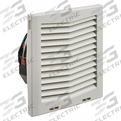 NVENT HOFFMAN Axial Fan: 159 cfm Airflow @ 0.000 in SP, 10 1/8 in Ht, 4 11/16 in Dp, Terminals - Wet-Location Square Axial Fans