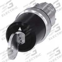SIEMENS Keyed Selector Switch: 3 Position, 22 mm Panel Mounting Size, Series 3SU (MPN 3SU1050-5BL31-0AA0). Key specifications — Manufacturer Part Number: 3SU1050-5BL31-0AA0; Brand: SIEMENS; Switch Action: Maintained/Maintained/Maintained; Key Removal Position: Right.