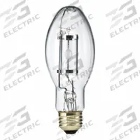HID Bulb: Universal Burning, ED17, Medium Screw (E26), 100 W Watt, 3000K, Ceramic Metal Halide, 115V (MPN MHC100/U/MP/3K Elite). Key specifications — Color Temperature: 3000K; Brand: PHILIPS; Shatter-Resistant: No.