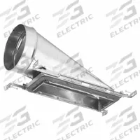Vent Boot Hanger: End Boot Boot, 7 in Dia. 7 in H x 7 in W Collar Size, 4 in Compatible Register Ht (MPN SBS-4127 EB). Key specifications — Cap/Collar Material: Steel; Material: Steel; Manufacturer Part Number: SBS-4127 EB; Brand: SPEEDI-BOOT.
