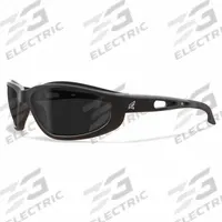 EDGE EYEWEAR Safety Glasses: Smoke Lens, Full-Frame, Metal Detectable, Black Frame, Dakura Series (MPN SW116). Key specifications — Brand: EDGE EYEWEAR; Frame Color: Black; Lens Color: Smoke.