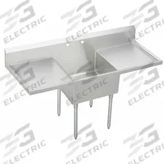 ELKAY Scullery Sink: 1 Bowls, 44 in Overall Ht, 72 in Overall Lg, 27 1/2 in Overall Wd, Widespread (MPN WNSF8124LR2). Key specifications — Brand: ELKAY.