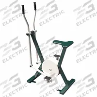 TRIACTIVE USA Exercise Bike: 58 in Overall Ht, 36 1/2 in Overall Lg, 20 in Overall Wd, Green/Beige (MPN EBIK)