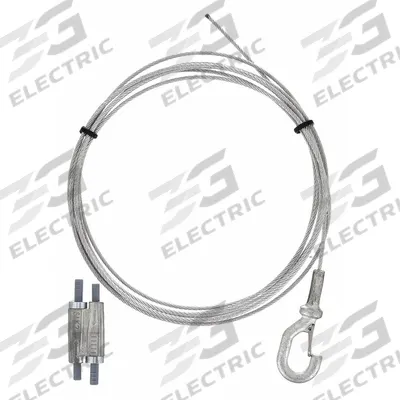 NVENT CADDY Speed Link: Galvanized Steel, 118 13/16 in Overall Lg, 200 lb Load Capacity - Wire Rope Hangers