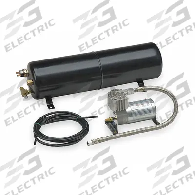 WOLO Tank and Compressor: 6 1/2 in Lg (In.), 3 1/2 in Wd (In.) - Horn Accessories