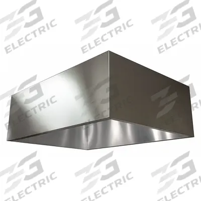 Dayton Commercial Kitchen Exhaust Hood: Heat & Condensation, 48 in, Canopy Type II - Type 2 Commercial Kitchen Hoods for Non-Grease Producing Equipment