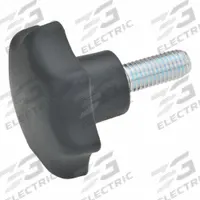 JW WINCO Hand Knobs; Star Knobs: 7 Point, Plastic w/ Steel Thread, 1/4"-20 Thread, 1.22 in Thread Lg (MPN 6336.4-ST-32-1/4X20-31). Key specifications — Brand: JW WINCO.
