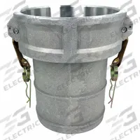 Cam and Groove Coupling: 5 in Coupling Size, 5 in Hose Fitting Size, 7 7/16 in Overall Lg, Nitrile (MPN PLE59). Key specifications — Fitting Type: Male Hose Shank; Gasket Material: Nitrile; Brand: APPROVED VENDOR.