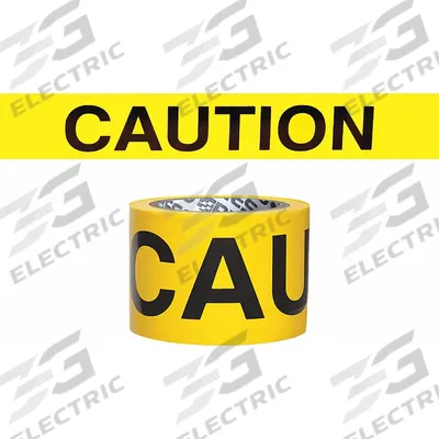 APPROVED VENDOR Barricade Tape: 200 ft Lg, 3 in Wd, Caution Legend, Polyethylene - General Caution Messaging Barrier Tape