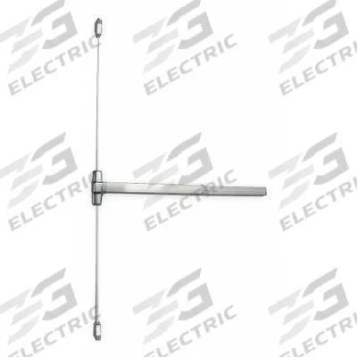 VON DUPRIN Surface Vertical Rod: 4 ft Max Door Wd - Surface Vertical Rod Push Bars