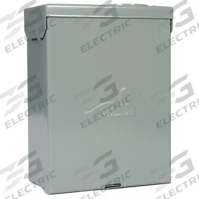 GE Spa Panel Hard Wired GFCI: 60 A Amps, 120/240V AC, Single Phase, 3R, 0 Outlets - Power Outlet Panels
