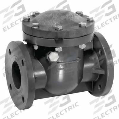 IPEX USA LLC Swing Check Valve: Swing, Inline Valve Body, 6 in Pipe Size, Flange x Flange - PVC Inline Swing Check Valves