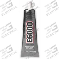 ECLECTIC Construction Adhesive: E6000, 3.7 fl oz, Tube, Clear, 489 g/L VOC Content Wt (MPN 800621). Key specifications — Adhesive Color: Clear.