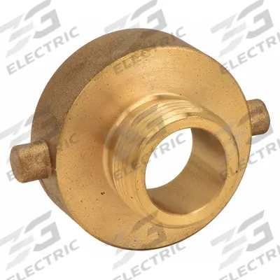 MOON AMERICAN Fire Hose Adapter: 2 1/2 in_4 in Compatible Pipe Size, NH x NH, Straight - Brass Rigid Fire Hydrant & Standpipe Adapters