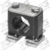 STAUFF Beta Clamp: Smooth Bore, 316 Stainless Steel Clamp, Polypropylene Cushion, For 1 Lines (MPN CRA-106.4A-ACT-DP-AS-U-W5-K-642012)