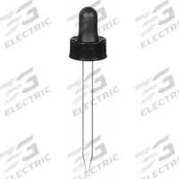 Cap: 20 mm Dia, Black, Polypropylene, Unlined, 20-400 mm Screw Closure Size, 12 Closures Included (MPN CAP-05740). Key specifications — Closure Type: Dropper; Clarity: Colored; Product Type: Dropper Assembly; Septa Included: No; Vented: No; Screw Closure Size: 20-400 mm; Brand: QORPAK; Closure Color: Black.