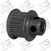 DAYTON Timing Pulley: Modified Curvilinear, Fixed, For GT Timing Belt Section, For 9 mm Belt Wd (MPN 19-3P09M6CA6). Key specifications — attr1328801: DAYTON; attr1328807: Clear Anodized; attr1328808: Powerhouse®.