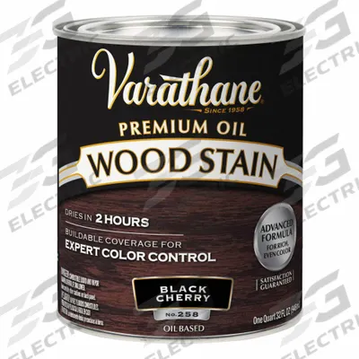 VARATHANE Wood Stain: Wood Stain, Interior, Oil, 1 qt Container Size, Wood, Satin - Wood Stains