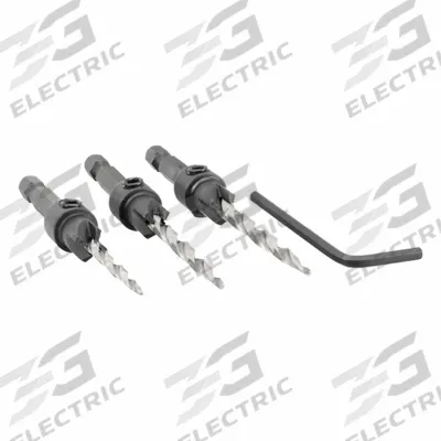 MILWAUKEE Countersink Set: 3 Pc - Drill Bit Countersink Sets