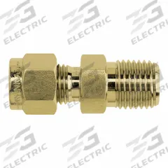 BRENNAN INDUSTRIES Compression Fitting Adapter: 1/4 in OD x 1/4 in Pipe Size, Tube x MNPT, Brass (MPN N2404-04-04-B). Key specifications — Compatible Fitting Brands: BI-Lok; Brand: BRENNAN INDUSTRIES; Series: N2404.