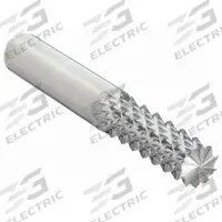 MICRO 100 Solid Router Bit: Diamond Cut, Burr End, 1/4" Cut Dia, 1" LOC (MPN RDB-80)