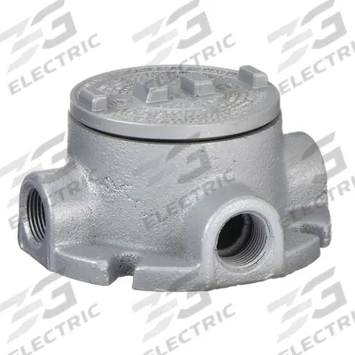 APPLETON ELECTRIC Conduit Outlet Body: Iron, GRF, 1/2 in Trade Size, X Body - X, XAT and XTF Round Body - Cross Type