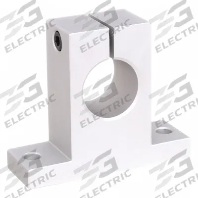 Dayton Mounted Linear Bearing: For 1 1/4 in Shaft Dia, Anodized Aluminum - Support Blocks for Linear Shafting