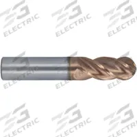 CLEVELAND Ball End Mill: Carbide, T-Max Coated, 7 Flute, 3/16" Mill Dia, 7/16" LOC, 2" OAL (MPN C70909)